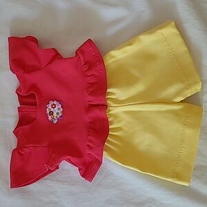 Tee Shirt and Short Set for 18" Doll (American Girl, Our Generation)